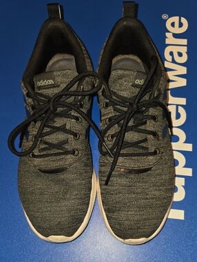 adidas Women's Black Heathered Knit Athletic Sneakers
